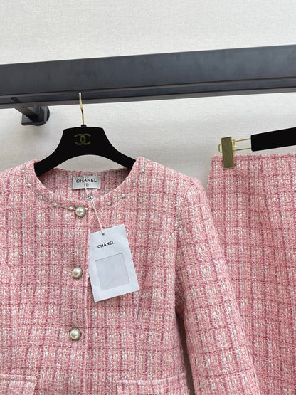 Chan 25fw woven tweed suit