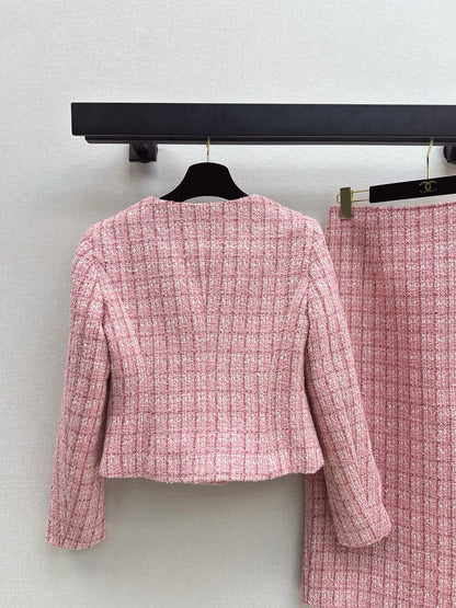 Chan 25fw woven tweed suit