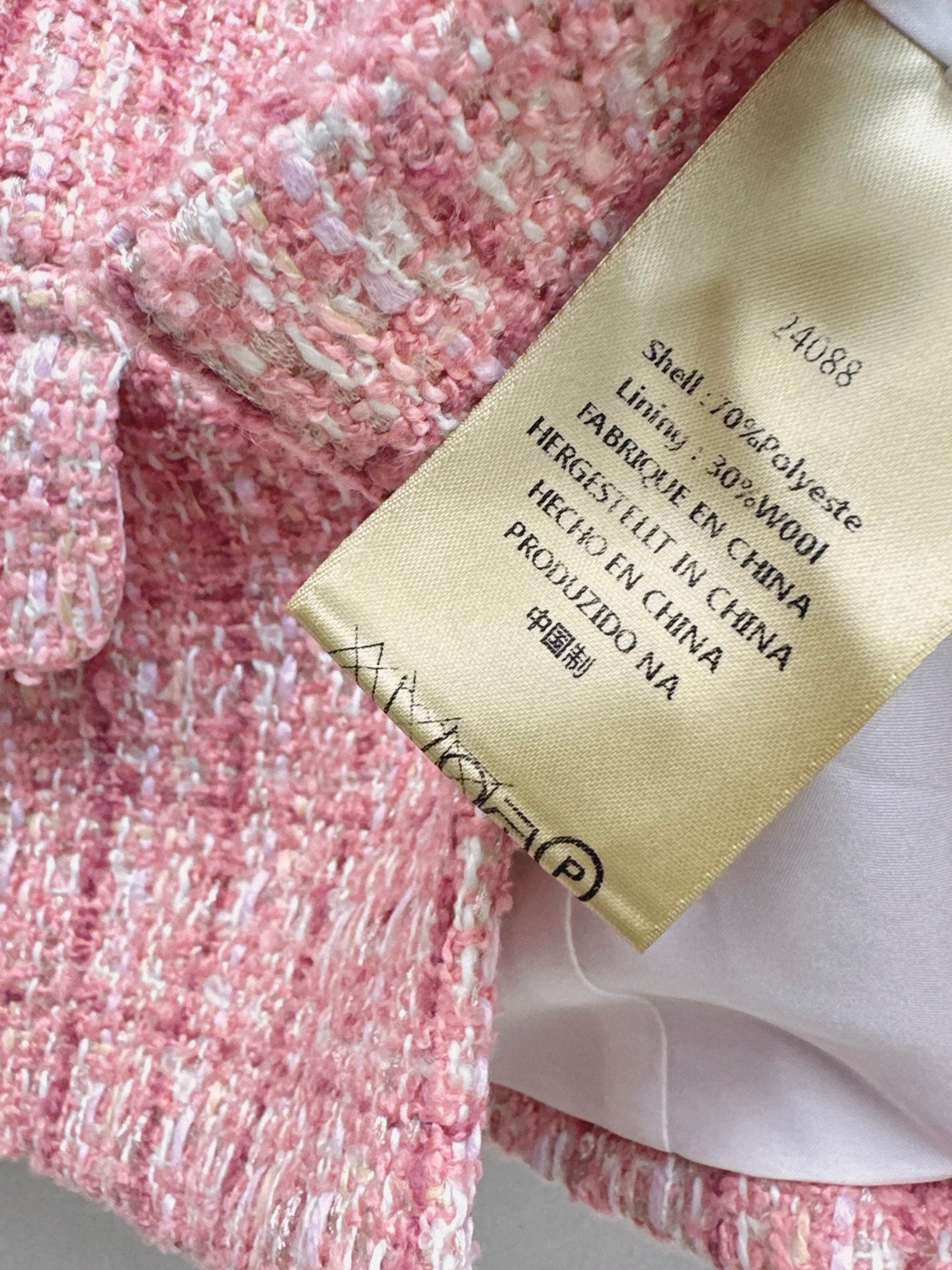 Chan 25fw woven tweed suit