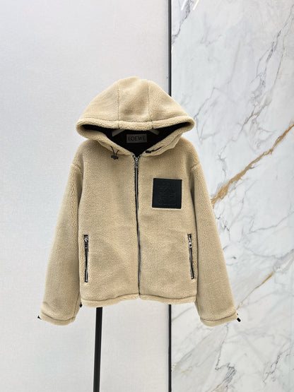 Loe 25fw lamb fleece coat