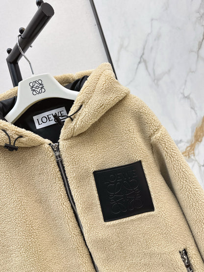 Loe 25fw lamb fleece coat