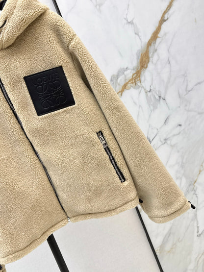 Loe 25fw lamb fleece coat