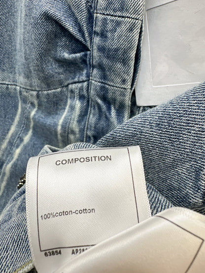 Chan 25fw bow print denim vest