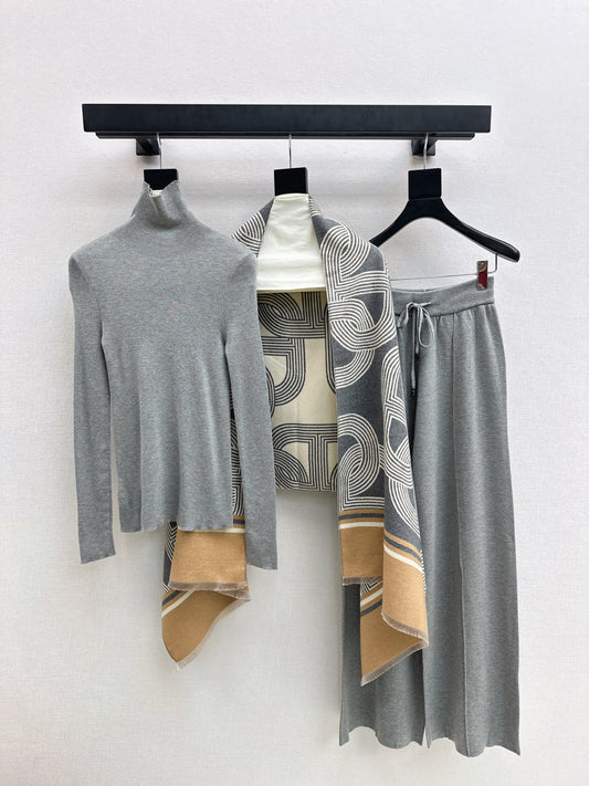 Herm 25fw base layer+shawl pants set
