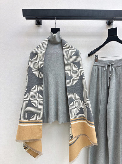 Herm 25fw base layer+shawl pants set