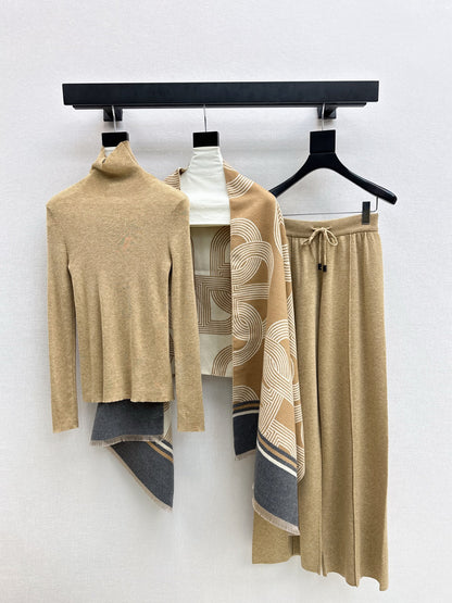 Herm 25fw base layer+shawl pants set