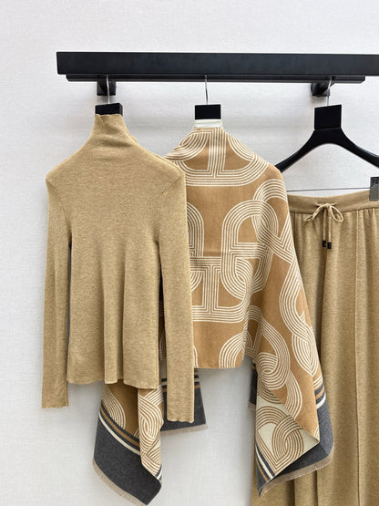 Herm 25fw base layer+shawl pants set