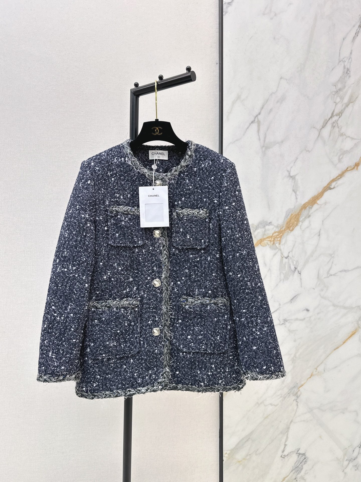 Chan 25fw tweed woven jacket