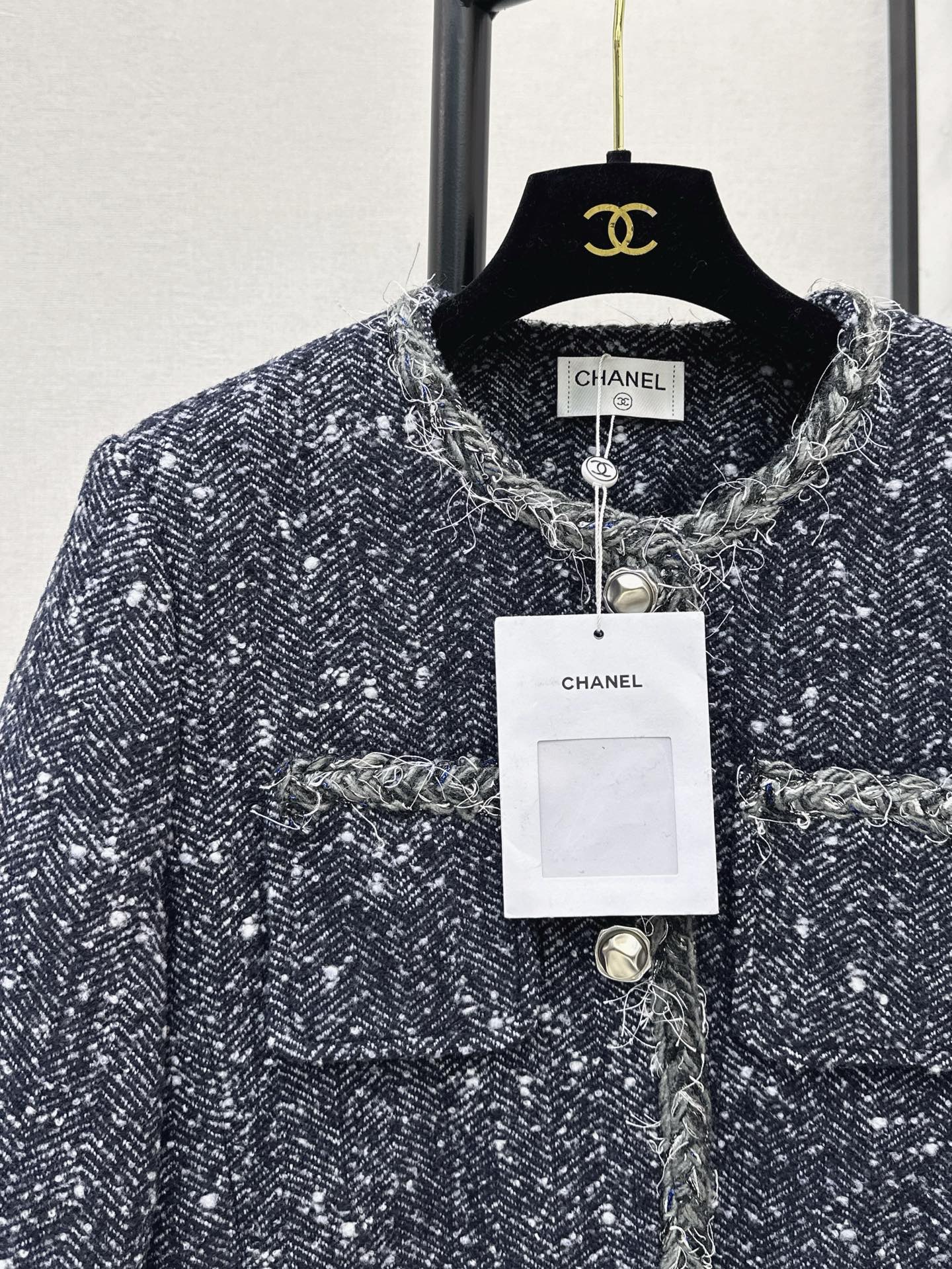 Chan 25fw tweed woven jacket