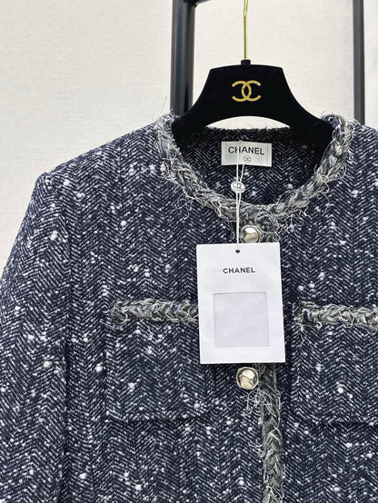 Chan 25fw tweed woven jacket