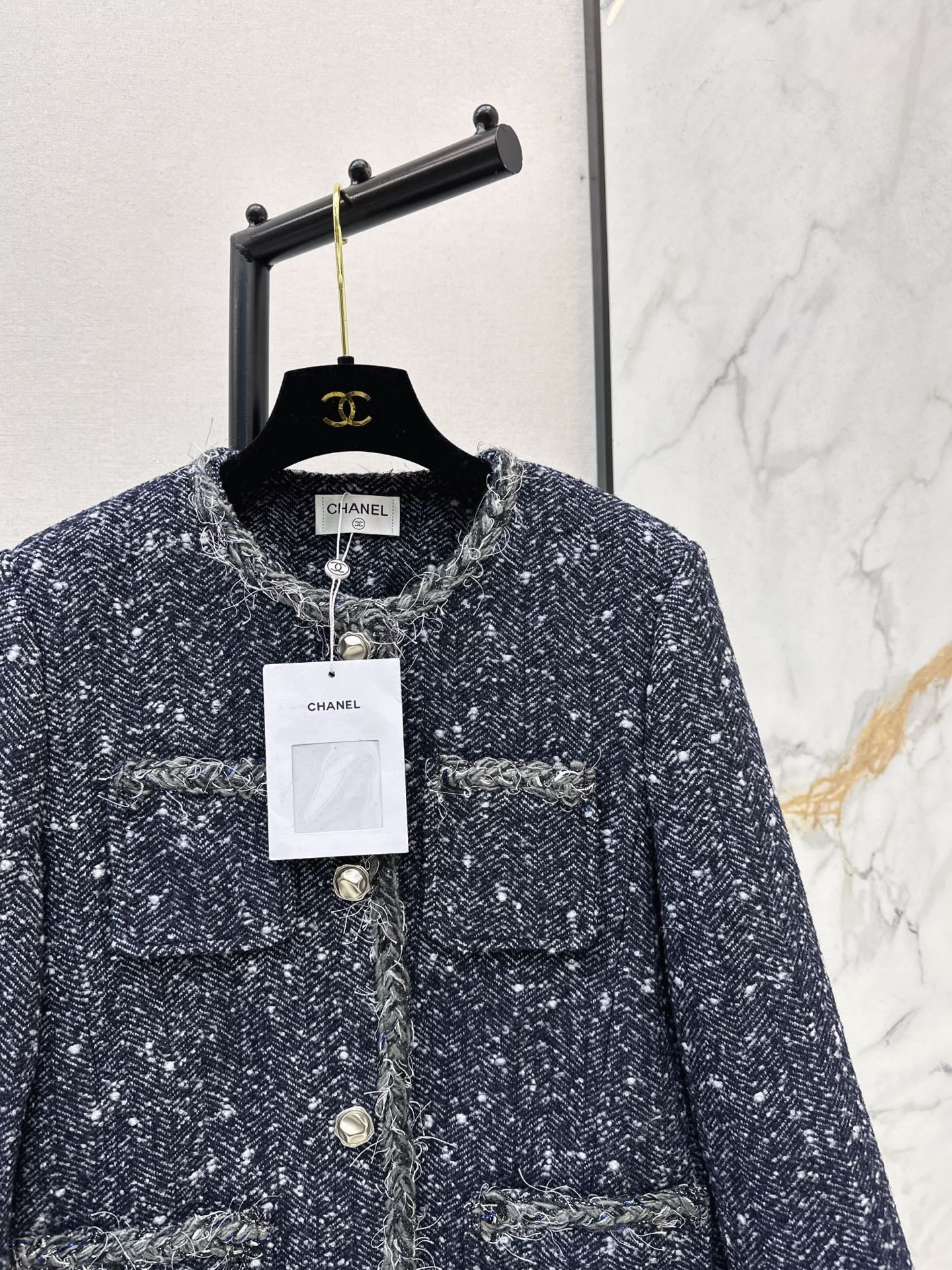 Chan 25fw tweed woven jacket