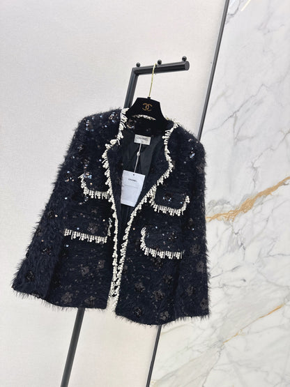 Chan 25fw tweed woven jacket