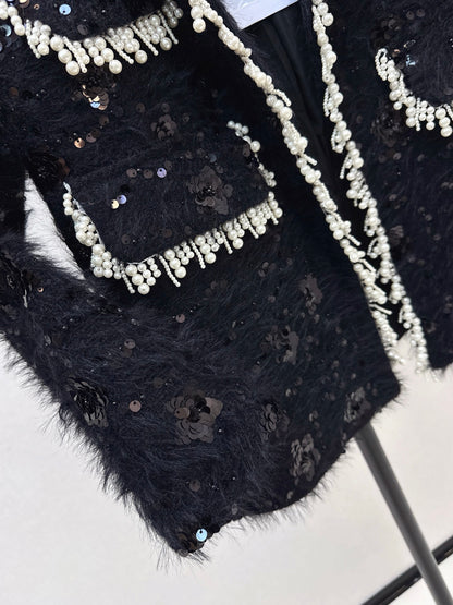 Chan 25fw tweed woven jacket