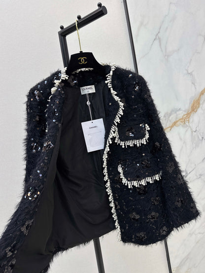 Chan 25fw tweed woven jacket