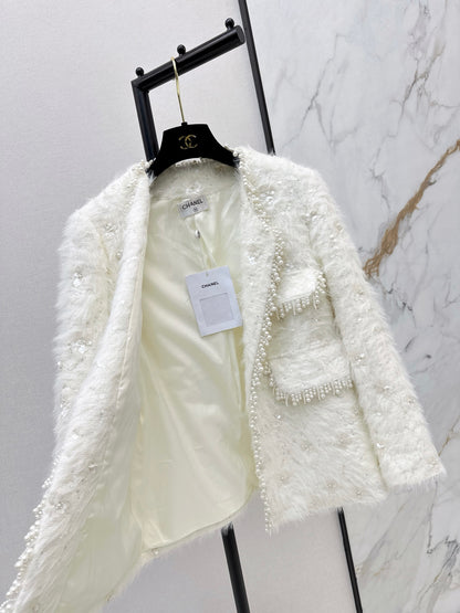 Chan 25fw tweed woven jacket