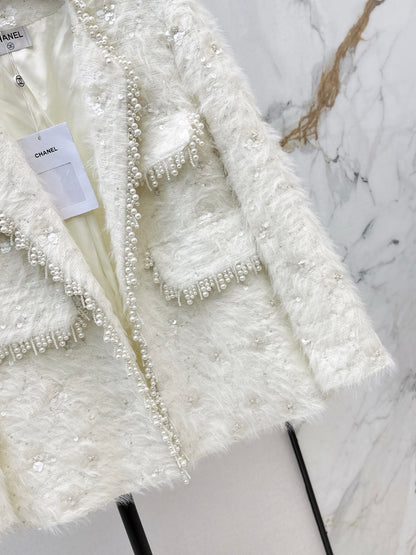 Chan 25fw tweed woven jacket