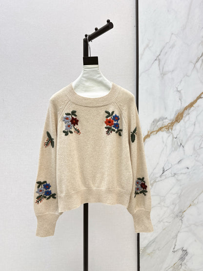 Gucc 25fw embroidery sweater