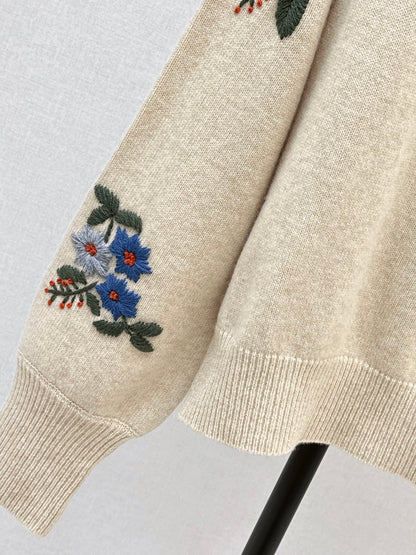 Gucc 25fw embroidery sweater