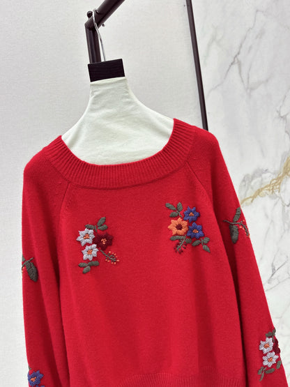 Gucc 25fw embroidery sweater