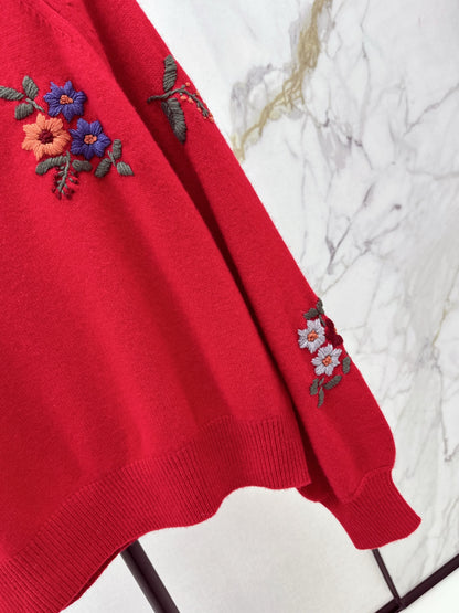 Gucc 25fw embroidery sweater