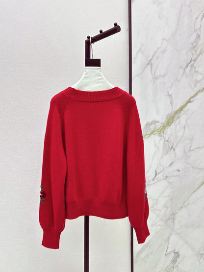 Gucc 25fw embroidery sweater