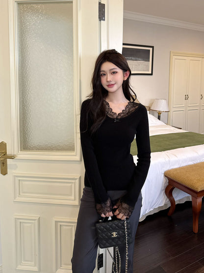 Miu 25fw lace base layer