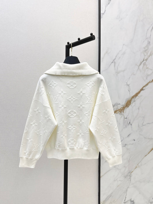 Louis 25fw zip-up sweatshirt