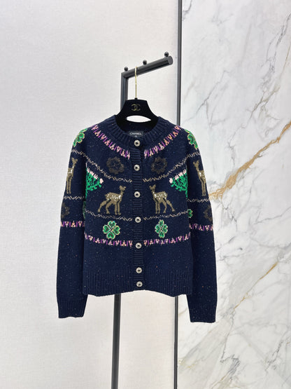 Chan 25fw christmas cardigan