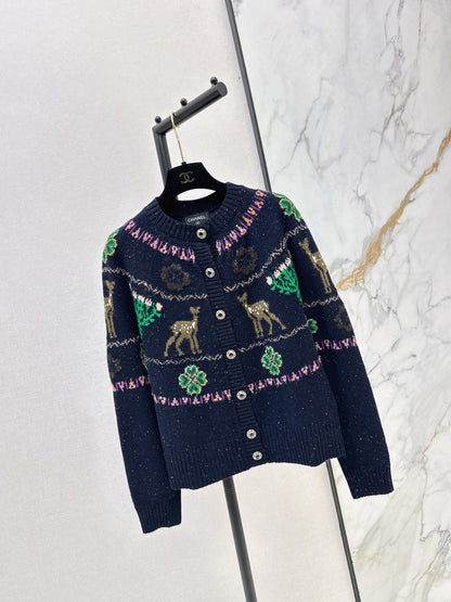 Chan 25fw christmas cardigan