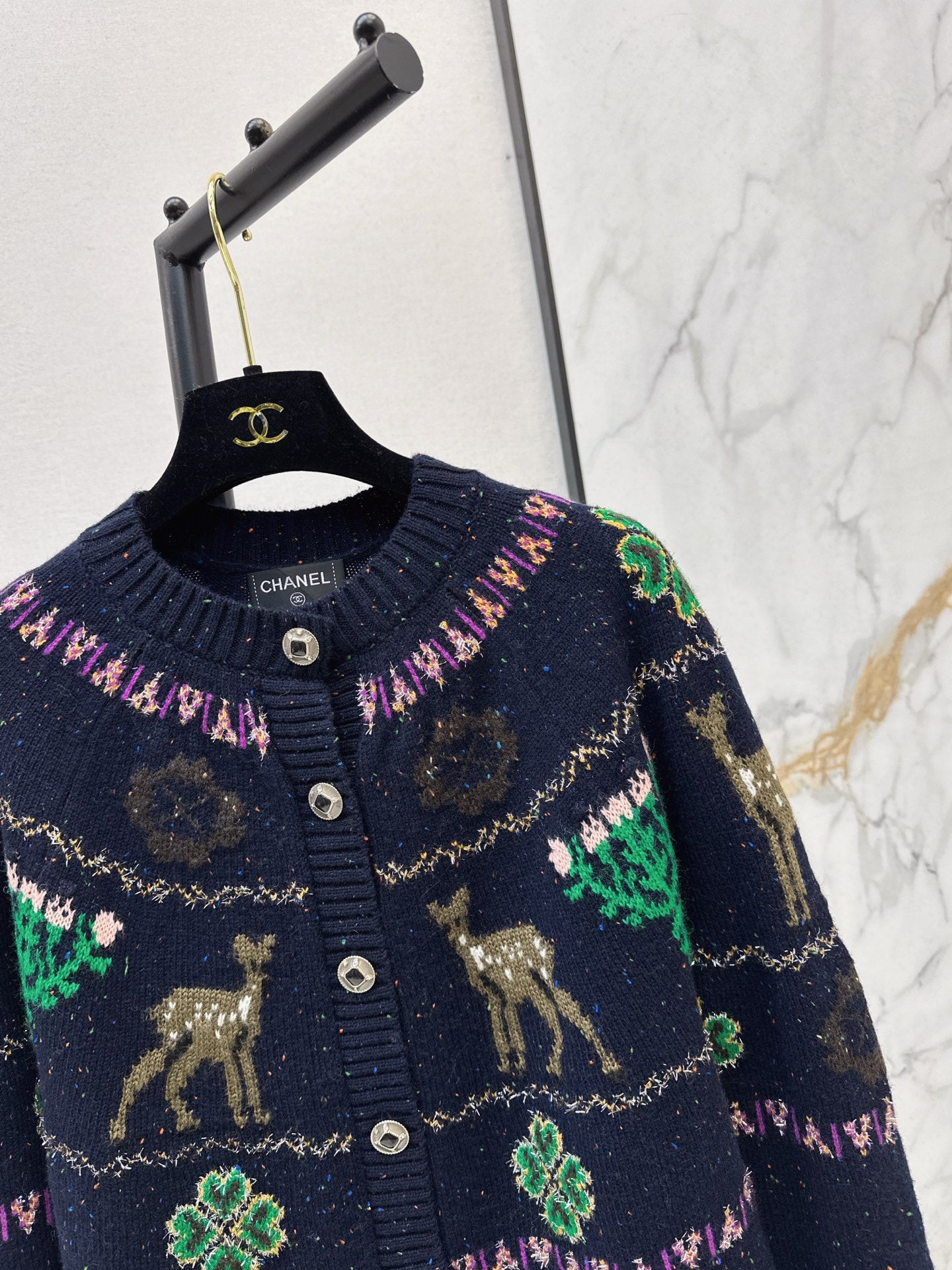 Chan 25fw christmas cardigan