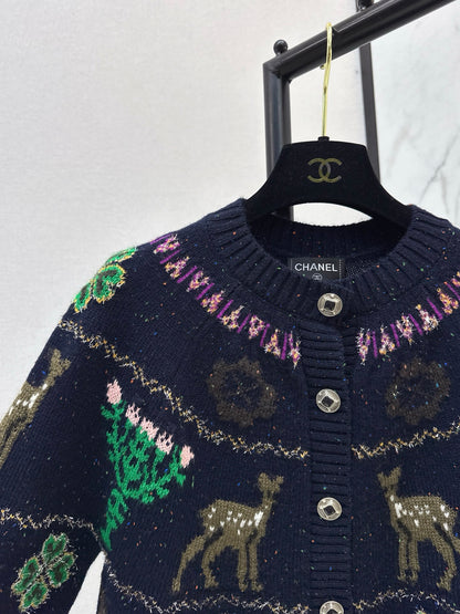 Chan 25fw christmas cardigan