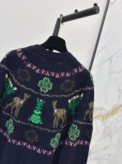 Chan 25fw christmas cardigan