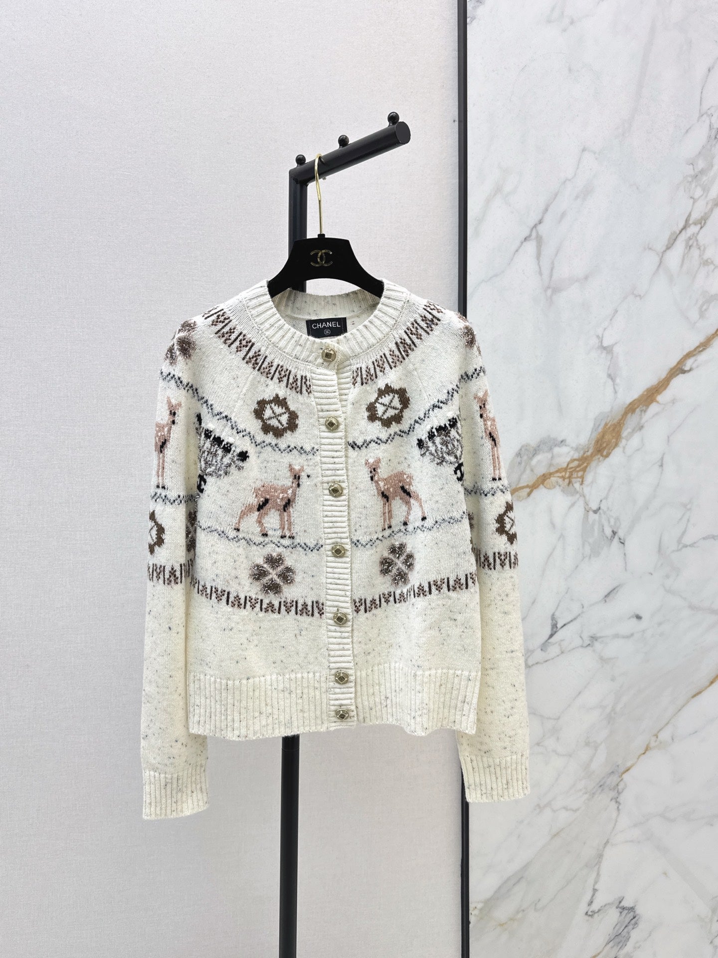 Chan 25fw christmas cardigan