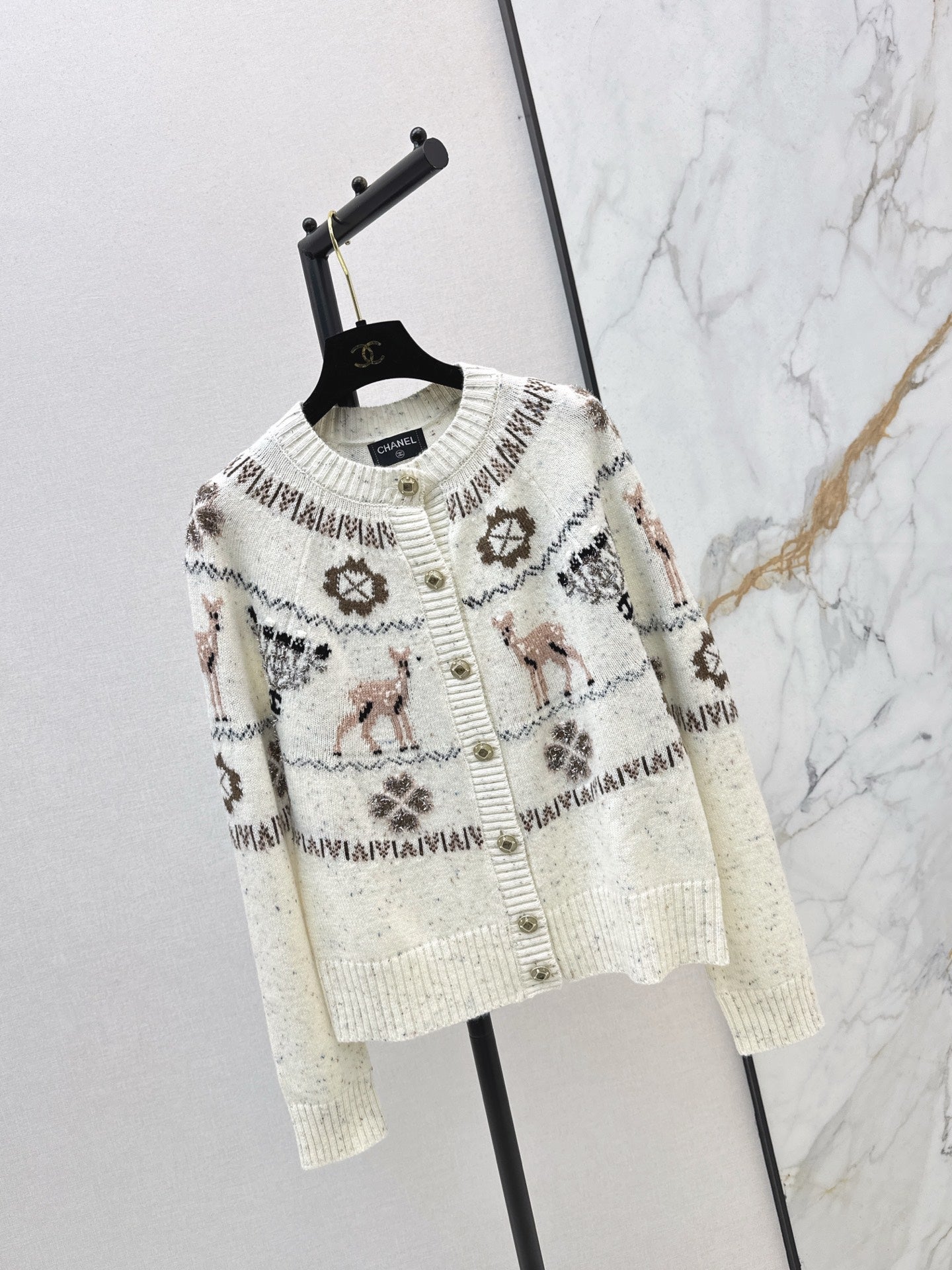 Chan 25fw christmas cardigan