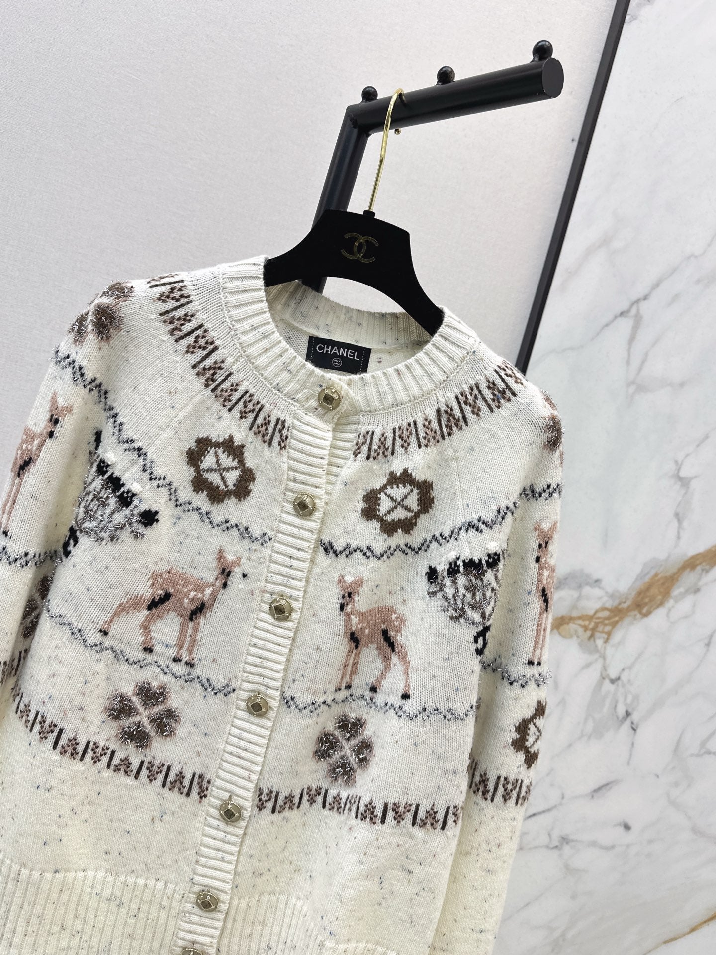 Chan 25fw christmas cardigan