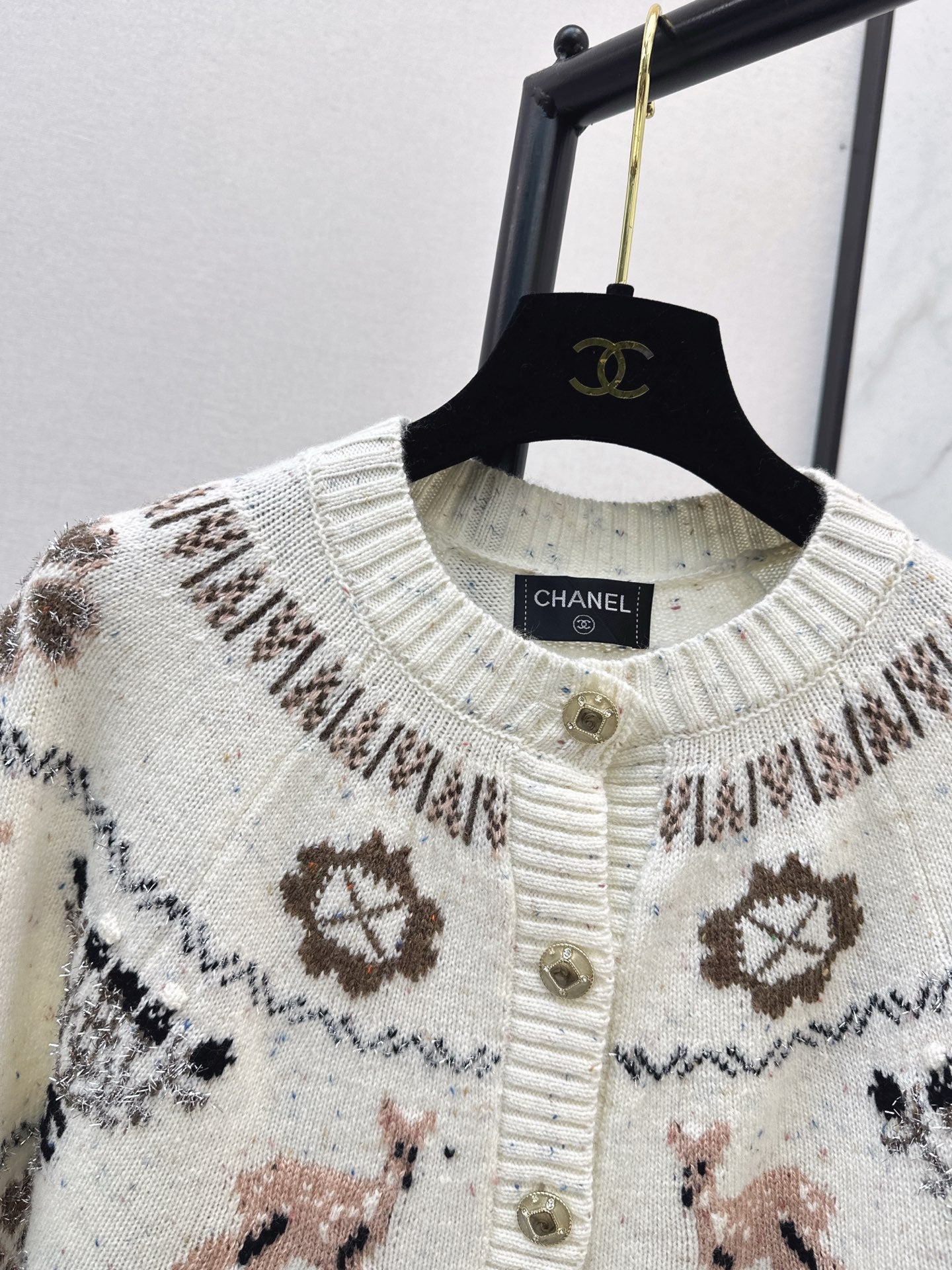 Chan 25fw christmas cardigan