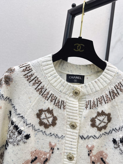 Chan 25fw christmas cardigan