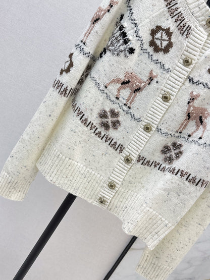Chan 25fw christmas cardigan