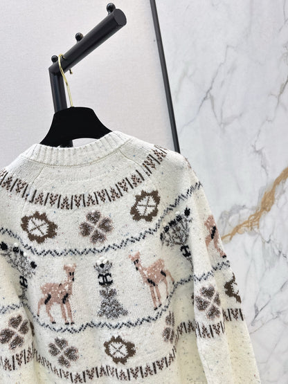 Chan 25fw christmas cardigan