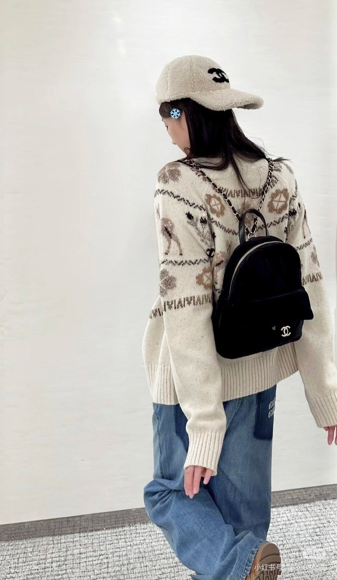 Chan 25fw christmas cardigan