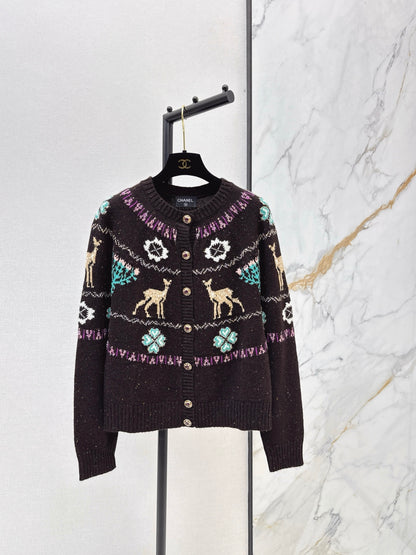 Chan 25fw christmas cardigan