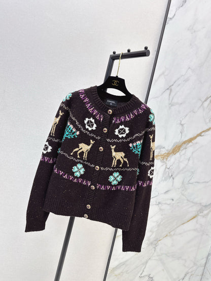 Chan 25fw christmas cardigan