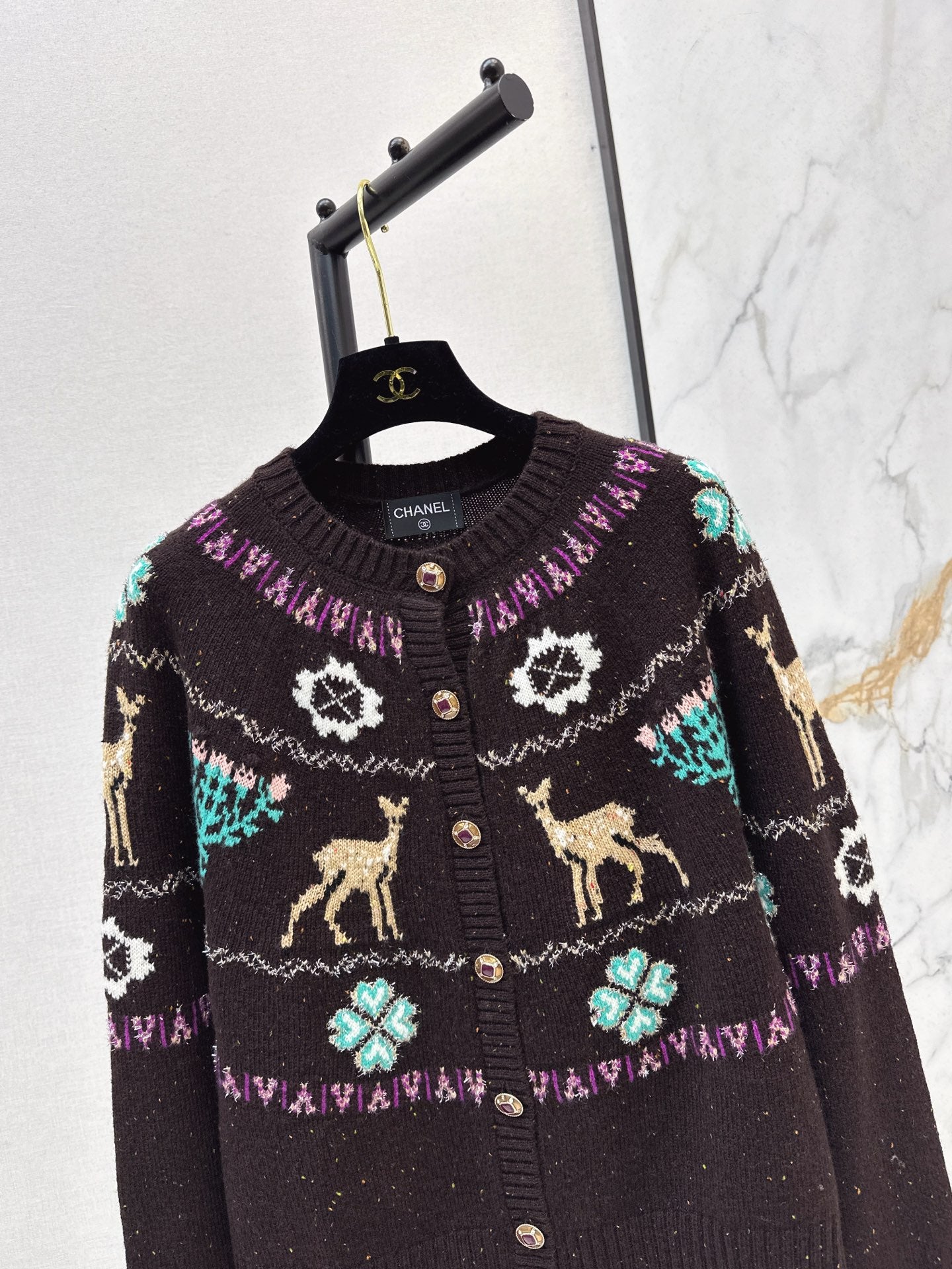 Chan 25fw christmas cardigan