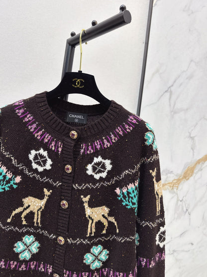 Chan 25fw christmas cardigan