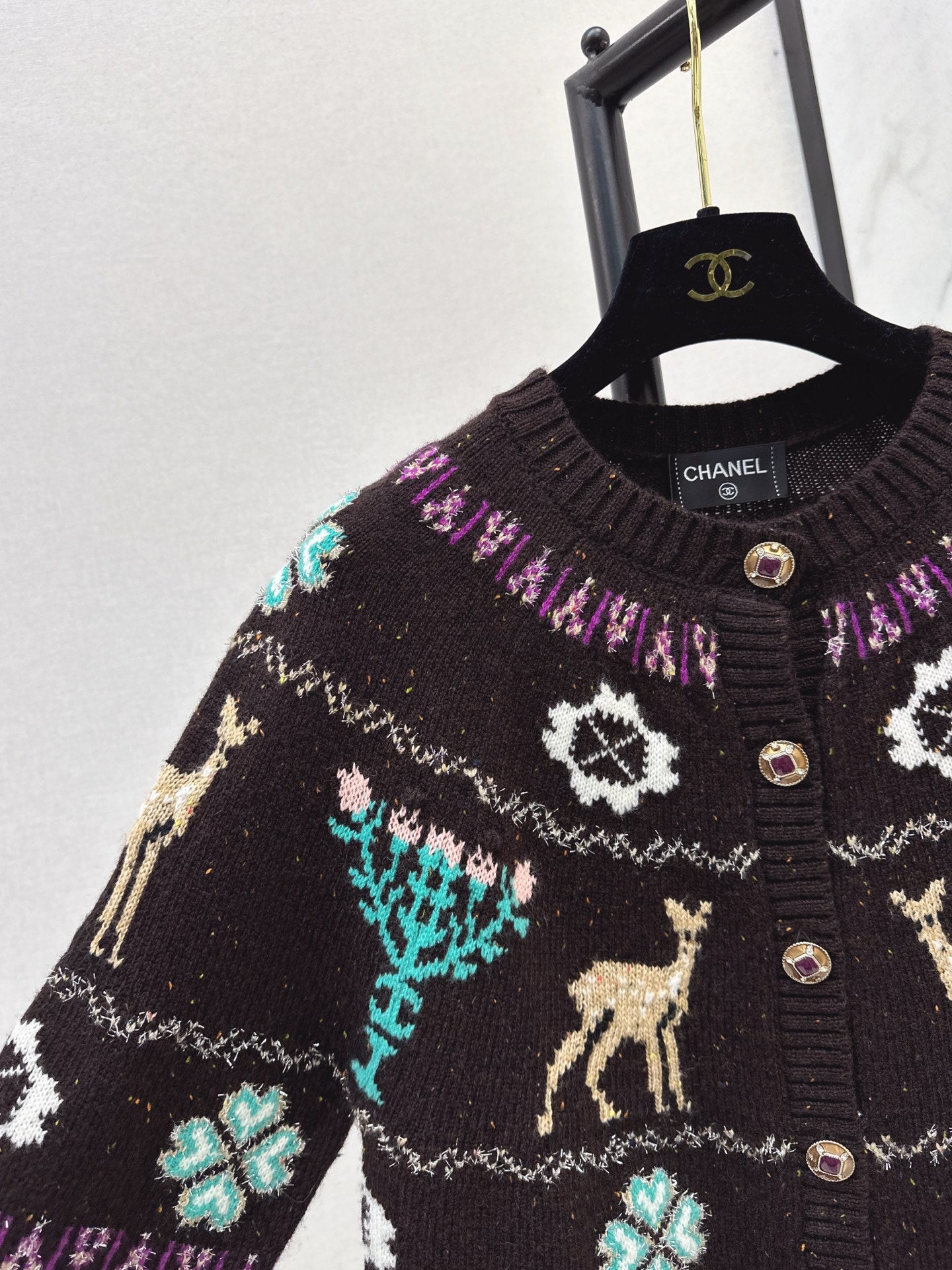 Chan 25fw christmas cardigan