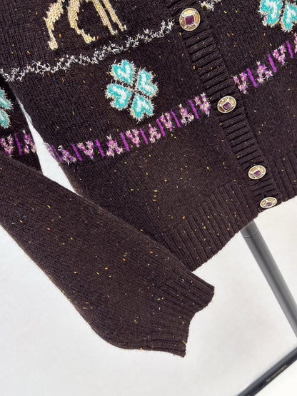 Chan 25fw christmas cardigan