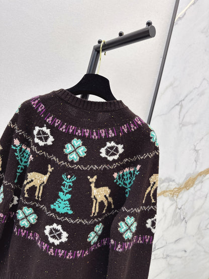 Chan 25fw christmas cardigan