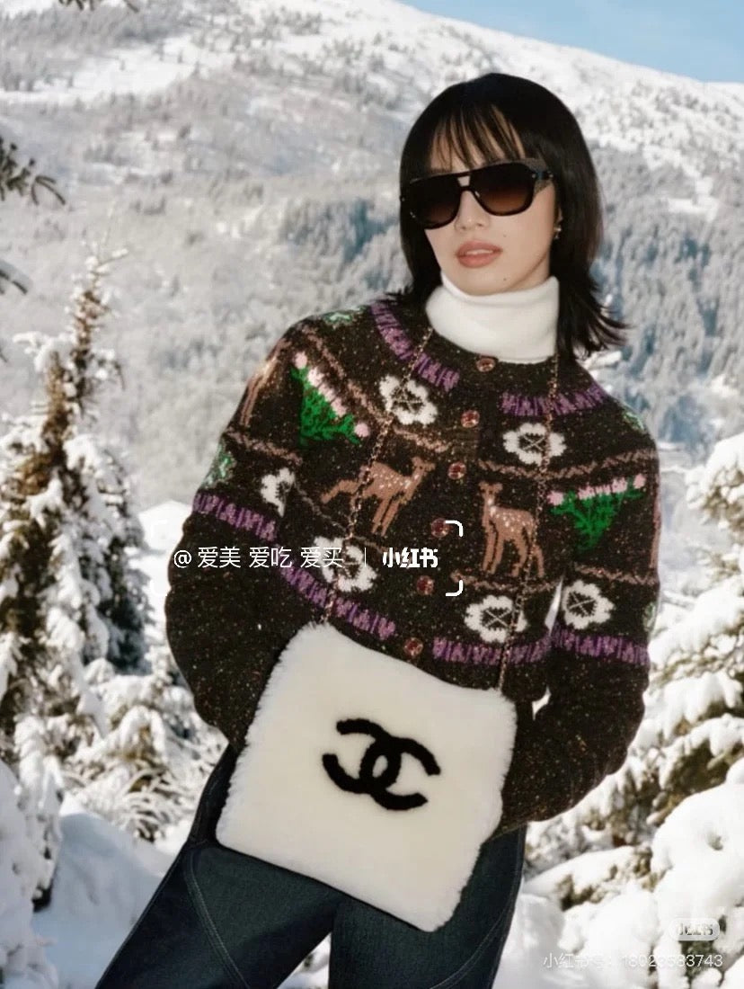 Chan 25fw christmas cardigan