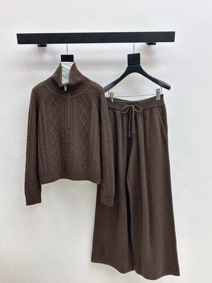 Max 25fw wool sweater pants set