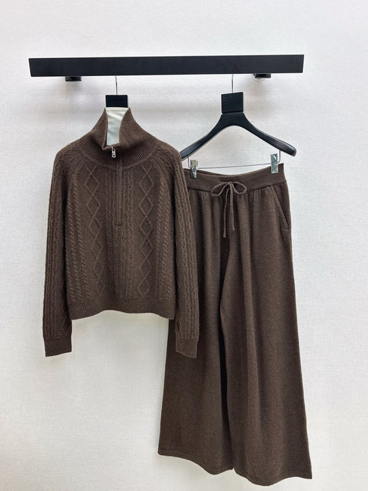 Max 25fw wool sweater pants set